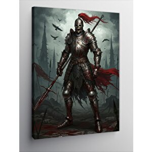 Kanvas Tablo Kılıçlı Karanlık Savaşçı 50x70 cm