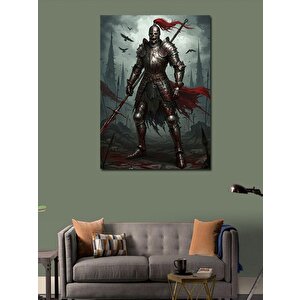 Kanvas Tablo Kılıçlı Karanlık Savaşçı 50x70 cm