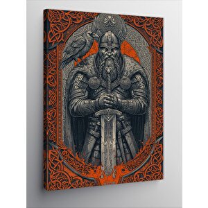 Kanvas Tablo Zırhlı Şövalye Portresi 70x100 cm