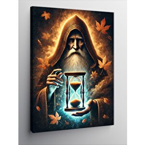 Kanvas Tablo Kum Saati Ve Büyücünün Zamanı 70x100 cm