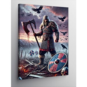 Kanvas Tablo Viking Savaşçısı 100x140 cm