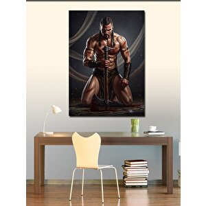 Kanvas Tablo Kılıçlı Savaşçı Erkek 70x100 cm