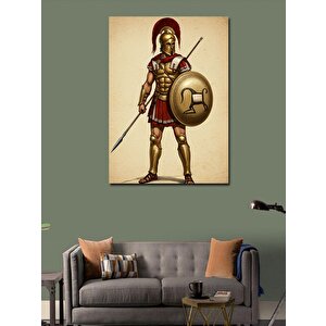 Kanvas Tablo Antik Yunan Askeri 100x140 cm