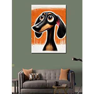 Kanvas Tablo Sevimli Köpek Portresi 70x100 cm