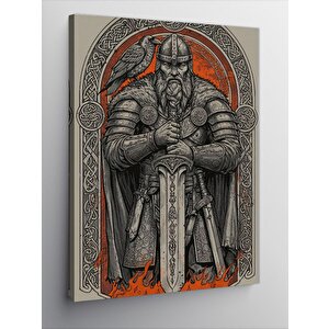 Kanvas Tablo Viking Ve Antik Güç 100x140 cm