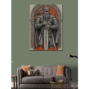 Kanvas Tablo Viking Ve Antik Güç 100x140 cm