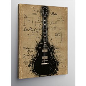 Kanvas Tablo Elektro Gitar 70x100 cm