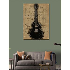 Kanvas Tablo Elektro Gitar 100x140 cm