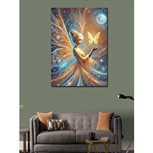 Kanvas Tablo Peri Ve Parlayan Yıldızlar 100x140 cm