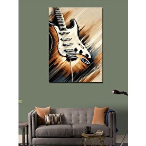 Kanvas Tablo Elektro Gitar Enerjisi 70x100 cm