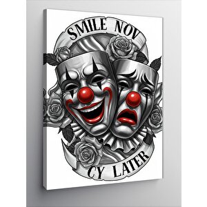 Kanvas Tablo Gülümse Şimdi, Ağla Sonra 70x100 cm