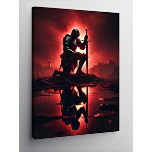 Kanvas Tablo Silüetlerde Savaşçı 100x140 cm