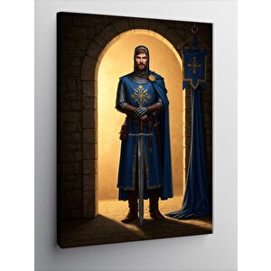 Kanvas Tablo Ortaçağ Şövalyesi Portresi 70x100 cm