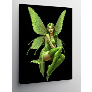 Kanvas Tablo Yeşil Peri Ve Sihir 50x70 cm