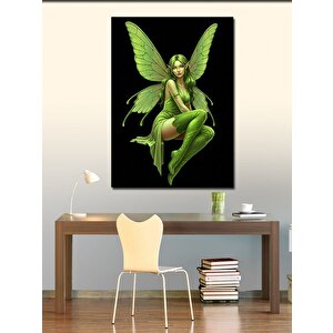 Kanvas Tablo Yeşil Peri Ve Sihir 50x70 cm