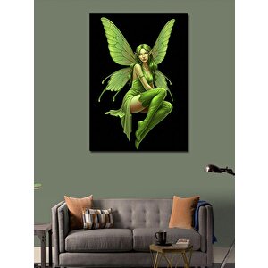 Kanvas Tablo Yeşil Peri Ve Sihir 50x70 cm