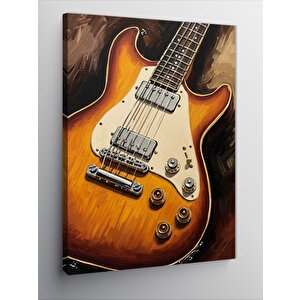 Kanvas Tablo Klasik Elektro Gitar 70x100 cm