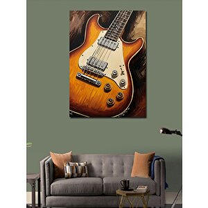 Kanvas Tablo Klasik Elektro Gitar 70x100 cm