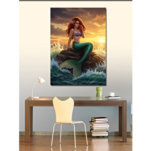 Kanvas Tablo Denizkızı Gün Batımında 70x100 cm