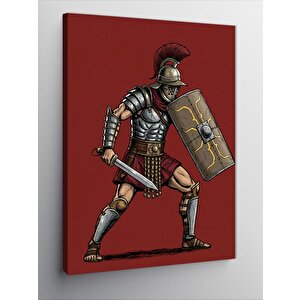 Kanvas Tablo Roma Askeri Çizimi 50x70 cm
