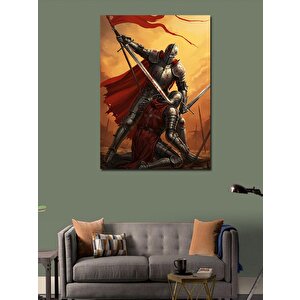 Kanvas Tablo Kılıçlı Ortaçağ Savaşçısı 100x140 cm