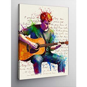 Kanvas Tablo Renkli Gitar Çalan Adam 50x70 cm