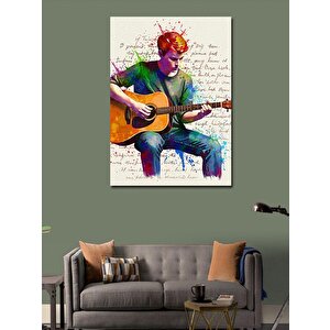 Kanvas Tablo Renkli Gitar Çalan Adam 50x70 cm