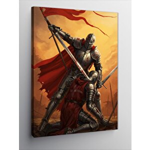 Kanvas Tablo Kılıçlı Ortaçağ Savaşçısı 70x100 cm