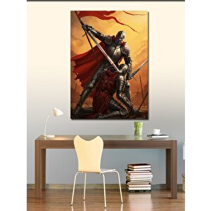Kanvas Tablo Kılıçlı Ortaçağ Savaşçısı 70x100 cm