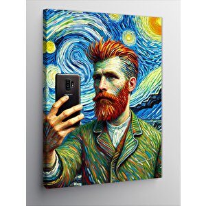 Kanvas Tablo Selfie Çeken Adam 100x140 cm