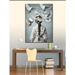 Kanvas Tablo Barış Güvercinleri 100x140 cm