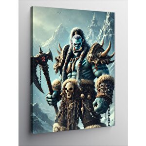 Kanvas Tablo Buz Diyarı Savaşçısı 70x100 cm