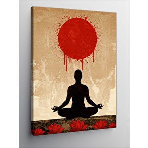 Kanvas Tablo Kırmızı Ayışığında Meditasyon 100x140 cm