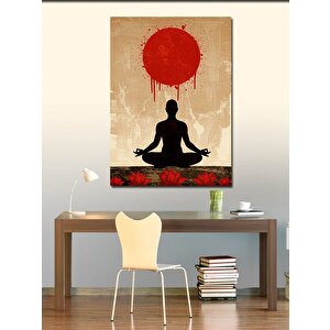 Kanvas Tablo Kırmızı Ayışığında Meditasyon 100x140 cm