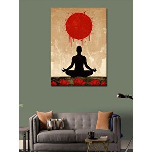 Kanvas Tablo Kırmızı Ayışığında Meditasyon 100x140 cm