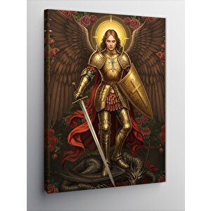 Kanvas Tablo Altın Zırhlı Savaşçı 50x70 cm