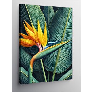 Kanvas Tablo Tropik Kuş Cenneti Çiçeği 100x140 cm