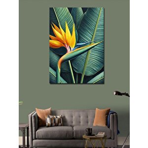 Kanvas Tablo Tropik Kuş Cenneti Çiçeği 100x140 cm