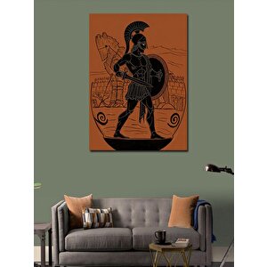 Kanvas Tablo Yunan Savaşçı Kadın 50x70 cm