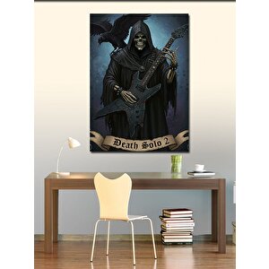 Kanvas Tablo Death Solo Ve Gotik Gitarcı 50x70 cm