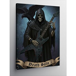 Kanvas Tablo Death Solo Ve Gotik Gitarcı 70x100 cm