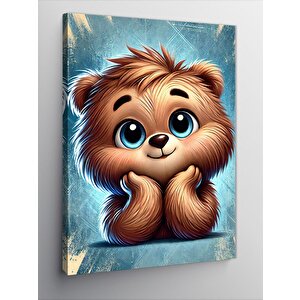 Kanvas Tablo Sevimli Ayıcık Çizimi 100x140 cm