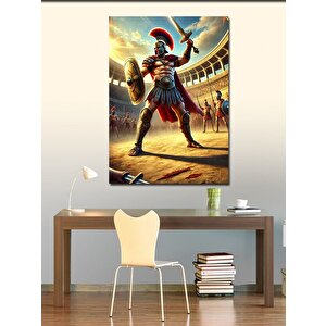 Kanvas Tablo Gladyatör Savaşçı 100x140 cm