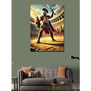 Kanvas Tablo Gladyatör Savaşçı 100x140 cm