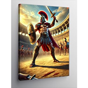 Kanvas Tablo Gladyatör Savaşçı 70x100 cm