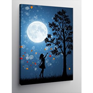 Kanvas Tablo Ayışığında Yalnız Kadın 50x70 cm