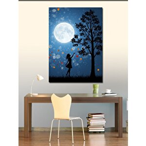 Kanvas Tablo Ayışığında Yalnız Kadın 50x70 cm