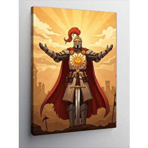 Kanvas Tablo Altın Zırhlı Roma Savaşçısı 70x100 cm