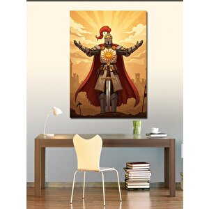 Kanvas Tablo Altın Zırhlı Roma Savaşçısı 100x140 cm