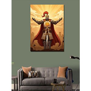 Kanvas Tablo Altın Zırhlı Roma Savaşçısı 50x70 cm